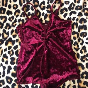 Velvet Tank Bodysuit
